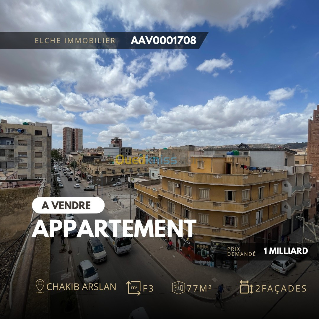 Vente Appartement F3 Oran Oran