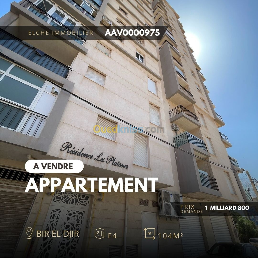 Vente Appartement F4 Oran Bir el djir