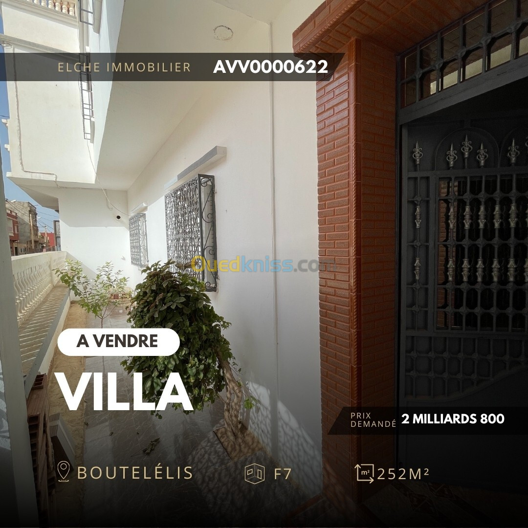 Vente Villa Oran Boutlelis