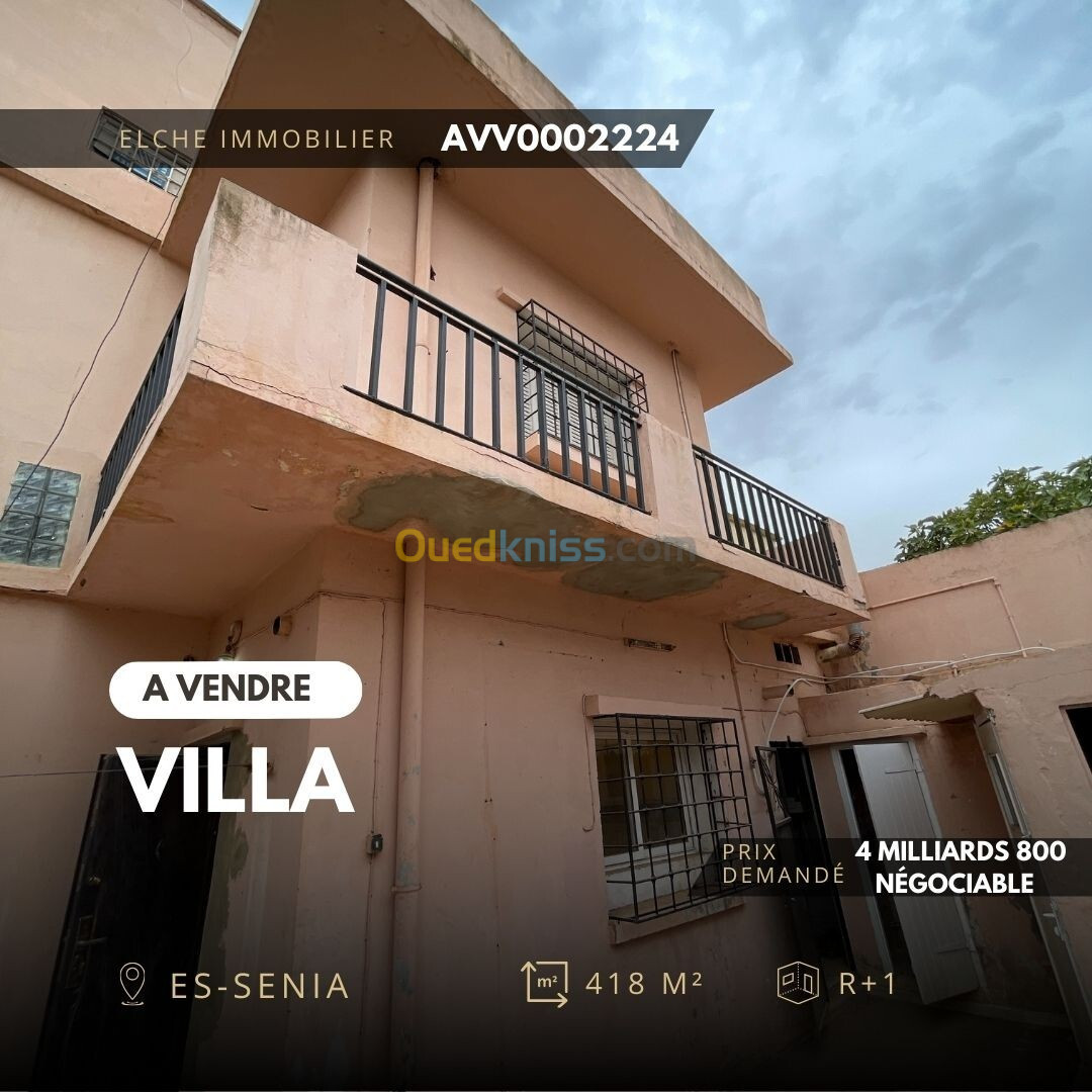 Vente Villa Oran Es senia