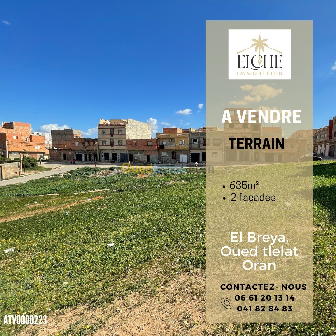 Vente Terrain Oran Oued tlelat