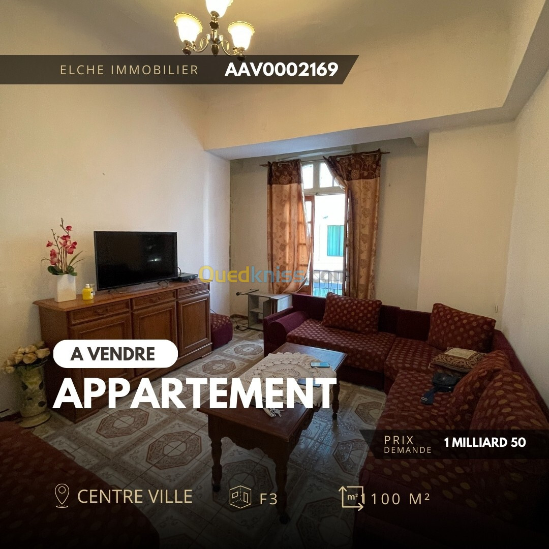 Vente Appartement F3 Oran Oran