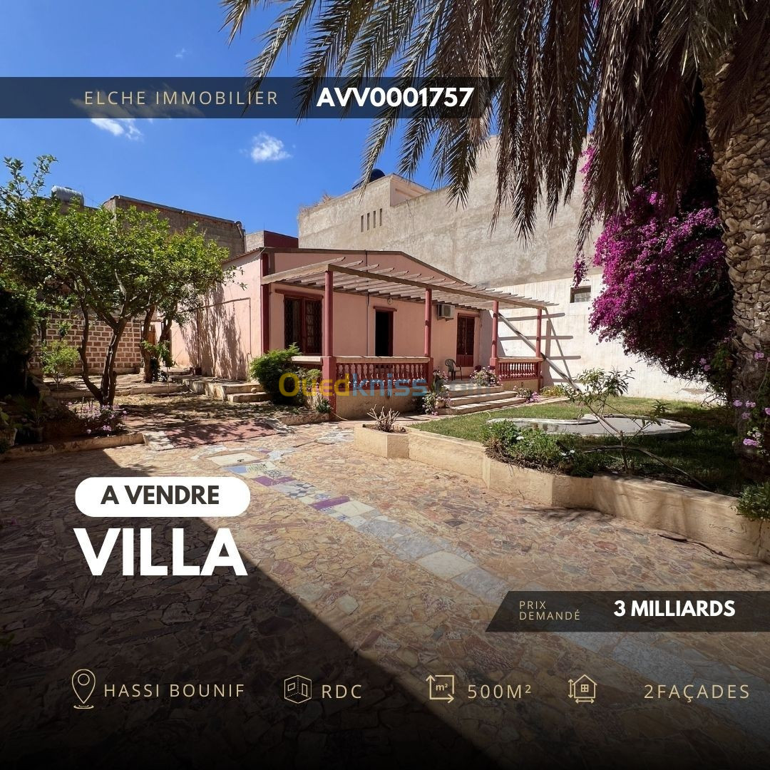 Vente Villa Oran Hassi bounif