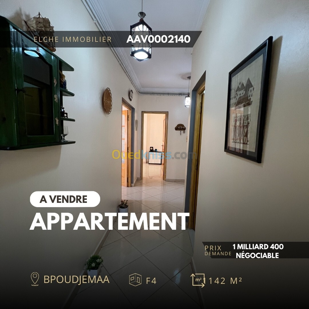 Vente Appartement F4 Oran Bir el djir