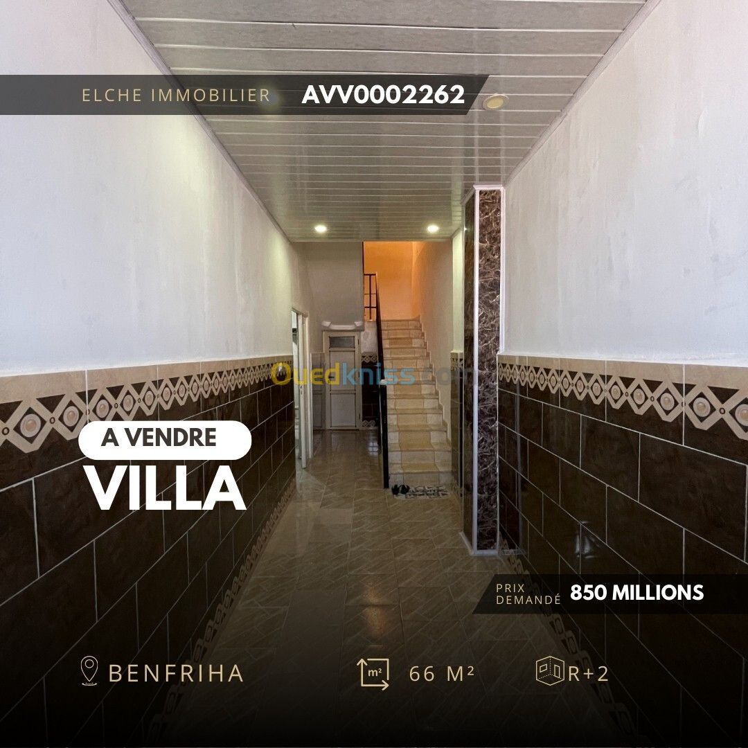 Vente Villa Oran Ben freha