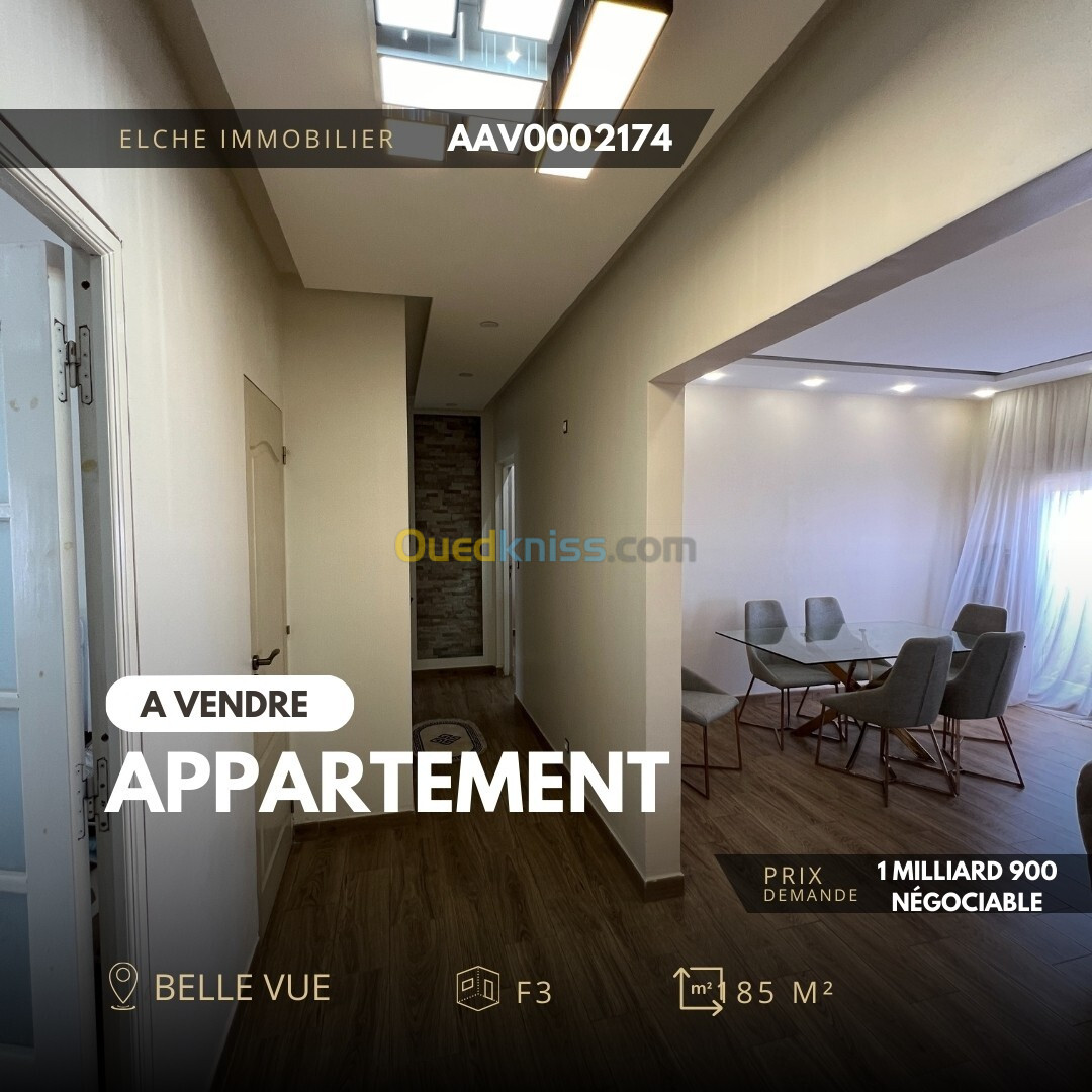 Vente Appartement F3 Oran Bir el djir