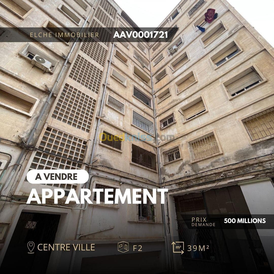 Vente Appartement F2 Oran Oran