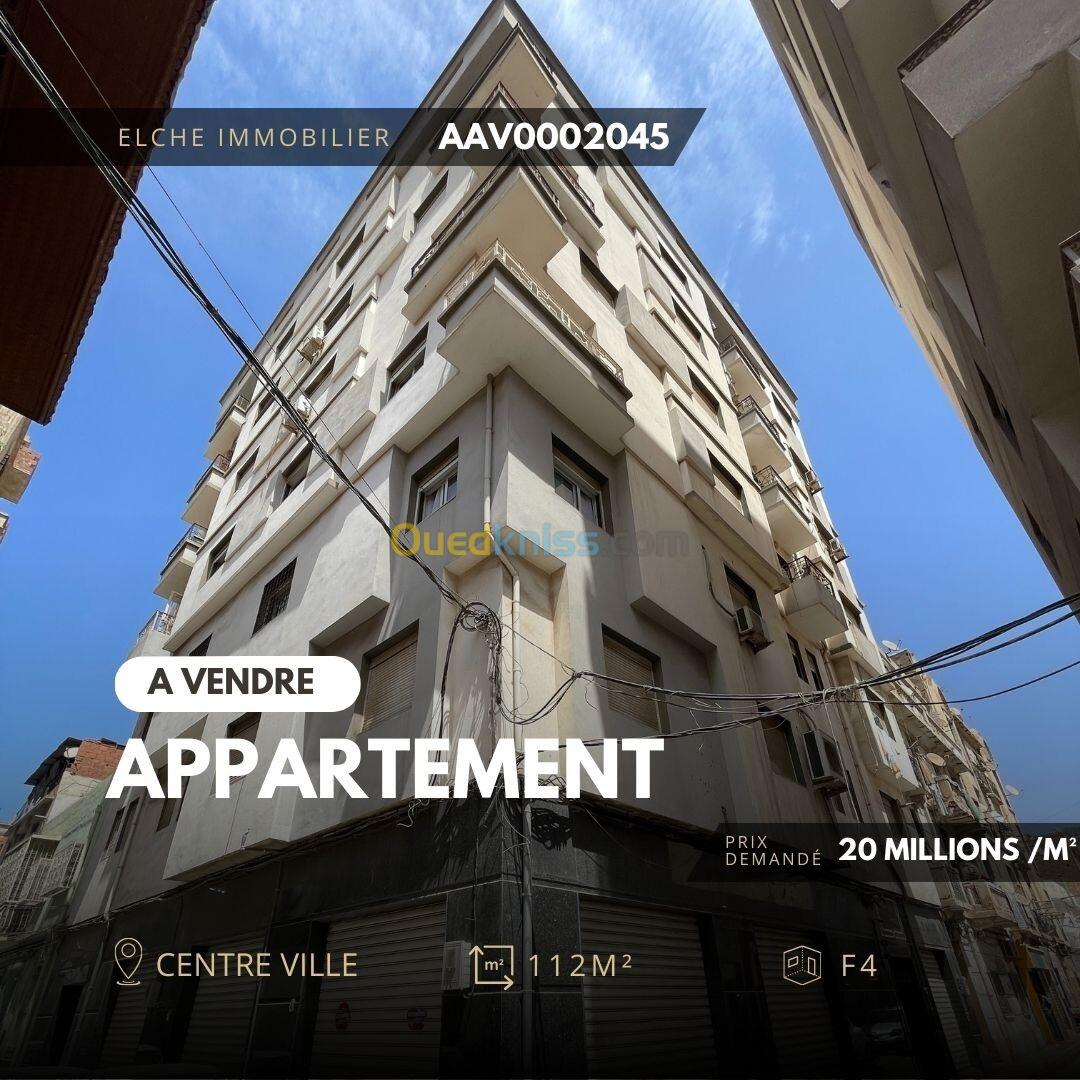 Vente Appartement F4 Oran Oran