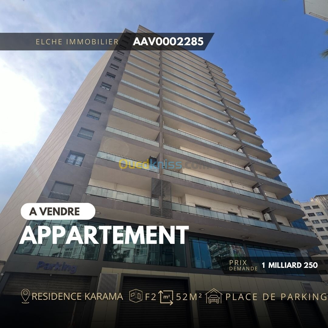 Vente Appartement F2 Oran Oran