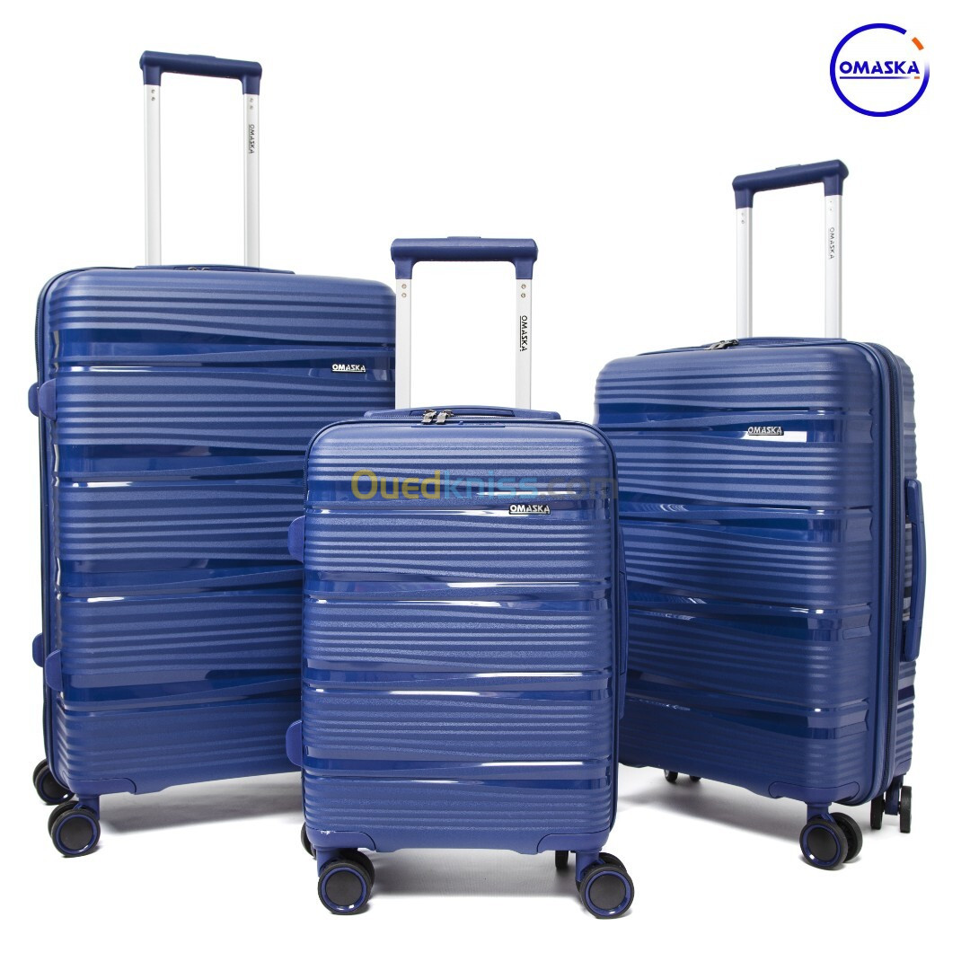 Série de trois Valises Titan Incassables En 100% Polypropylène 