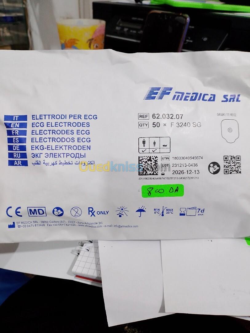 Électrode ECG sac/50