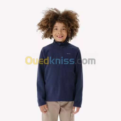 QUECHUA Polaire de randonnée - MH100 bleue - enfant 7-15 ans