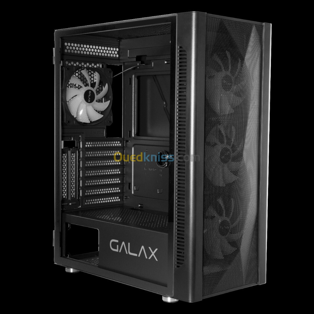 BOITIER GALAX REVOLUTION 06 BLACK-WHITE 4 FAN RGB