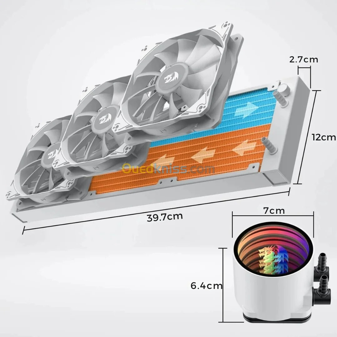 WATERCOOLING REDRAGON CCW-3013W ARGB 