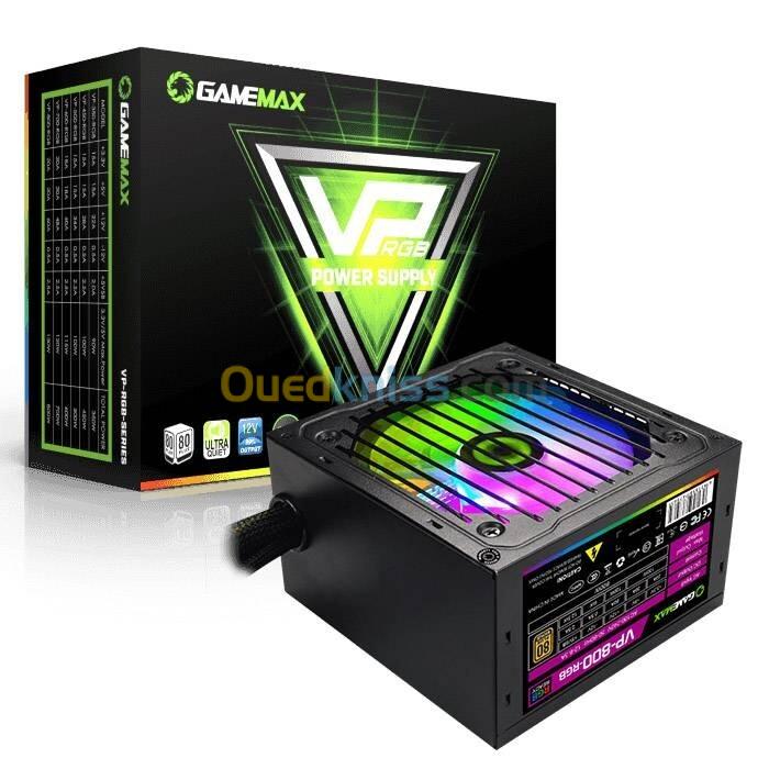 ALIMENTATION GAMEMAX VP-800W +80 BRONZE RGB