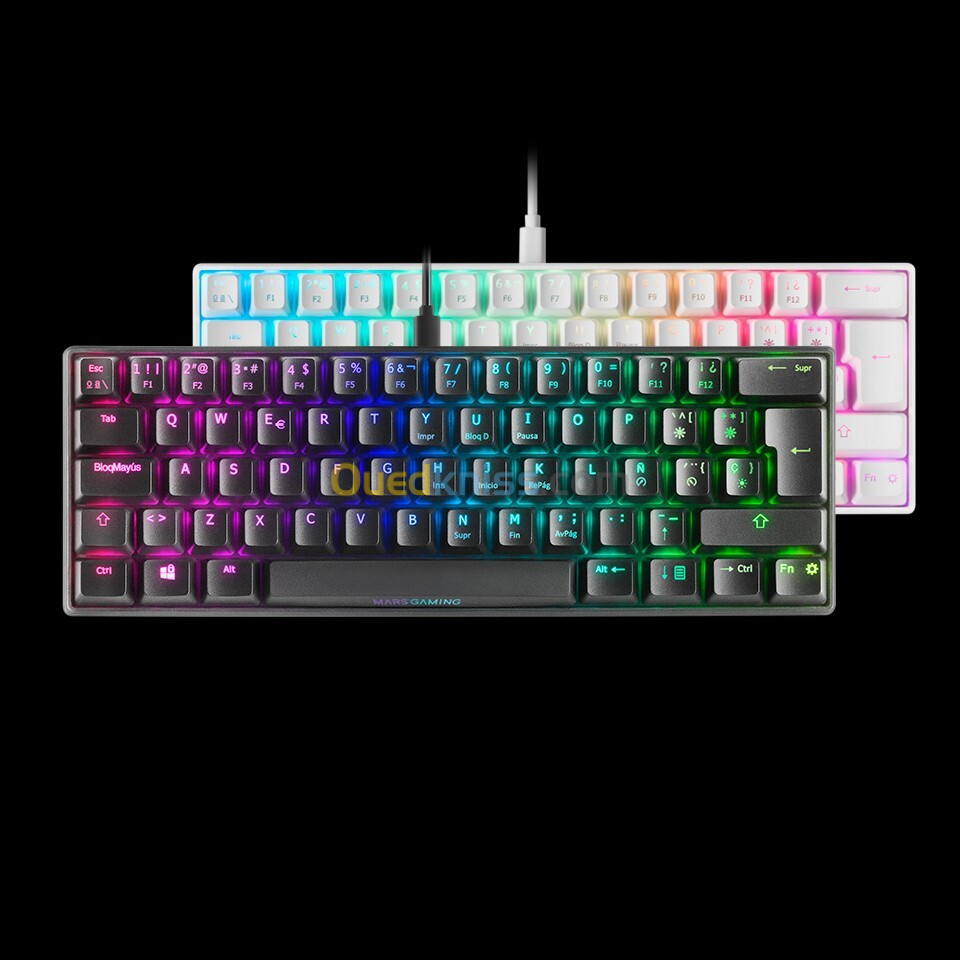 CLAVIER MECANIQUE MARS GAMING MKMINI 60% RGB