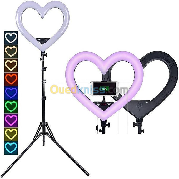 Ring light microphone manette de jeux