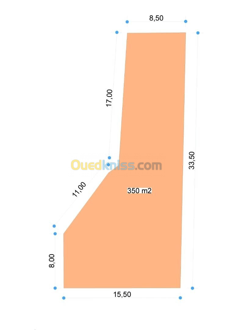 Vente Terrain Oran Misseghine