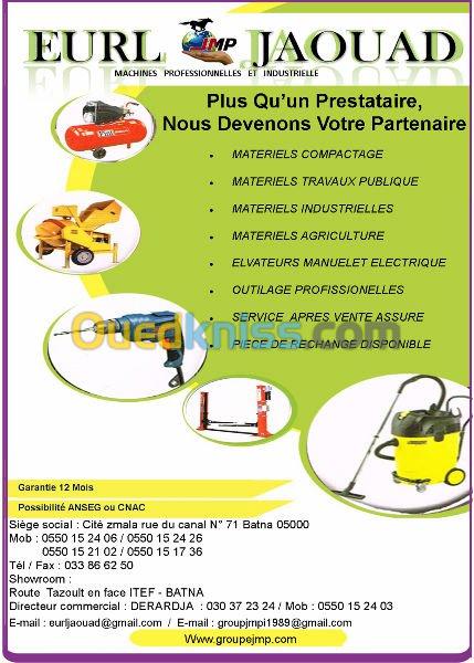 VENTE TOUT LES MACHINES INDUSTRIELLES 