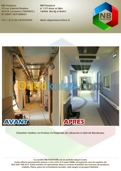 Tout travaux de peinture et décoration