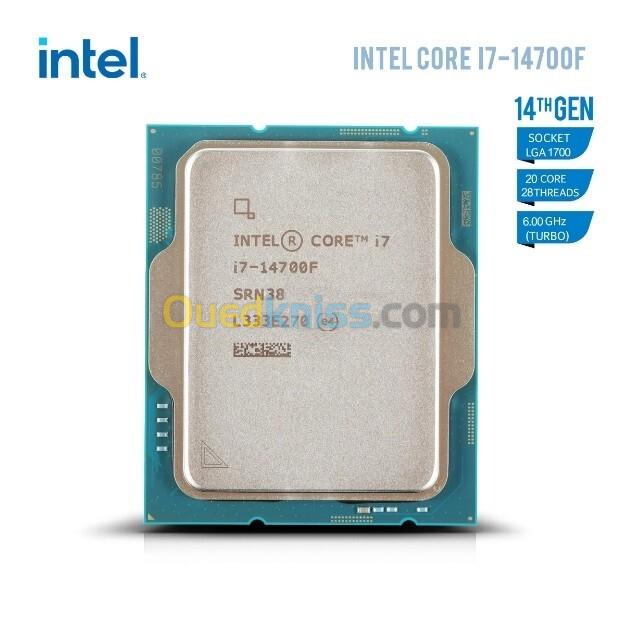 PROCESSEUR INTEL CORE I7-14700F - 33M CACHE - 20 CORE - 28 THREADS - LGA 1700 