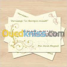 cartes de visite,cartes d'invitation