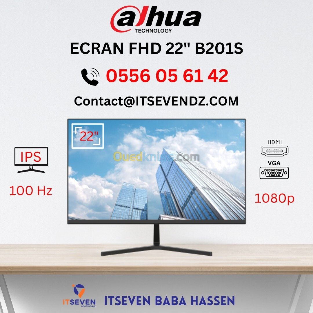 Ecran Dahua B201S 22" IPS FHD 100HZ 