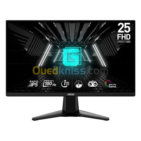 ECRAN MSI G255F 180HZ FAST IPS 24.5" 1MS GTG