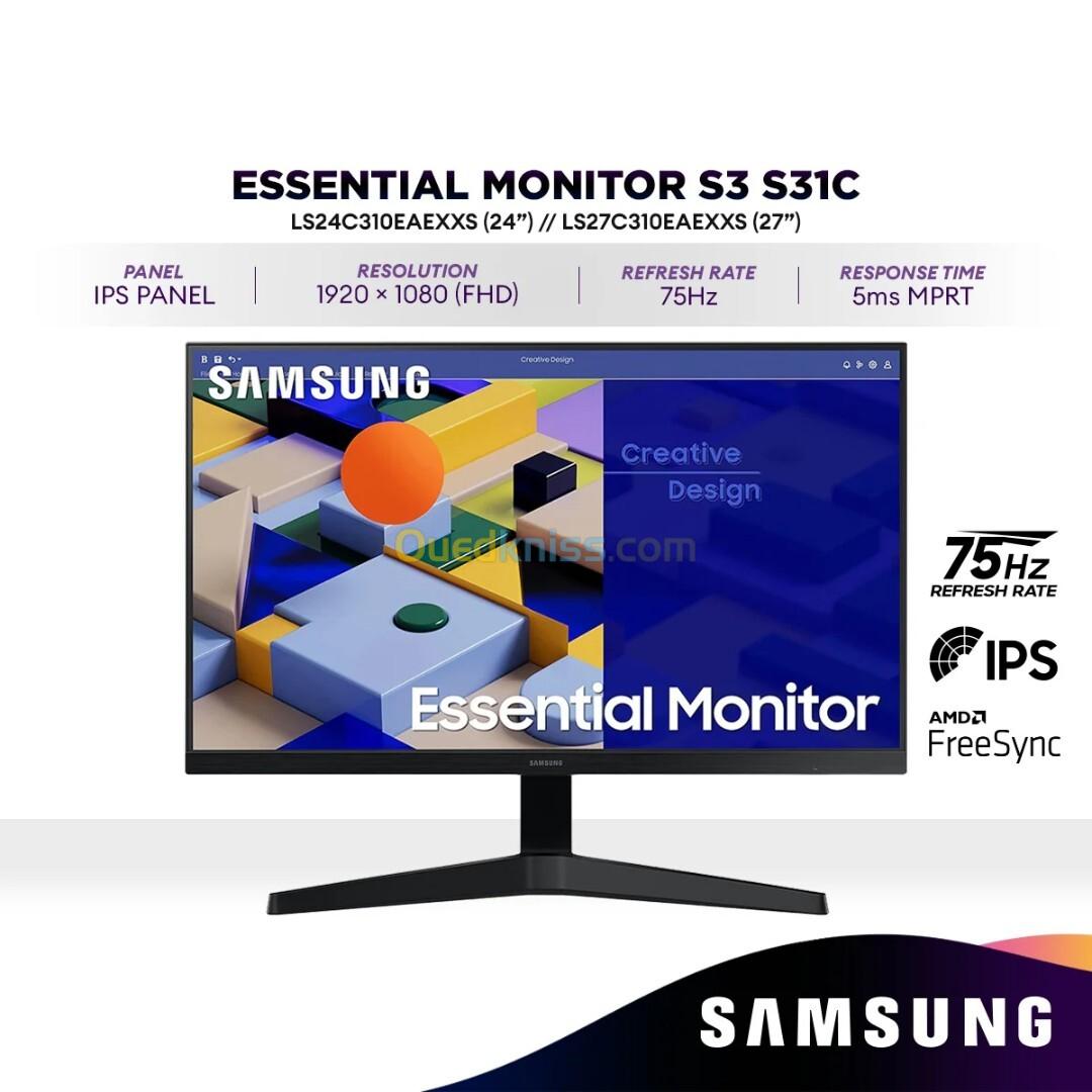 Ecran Samsung 27" 75hz FullHD IPS Essential S3