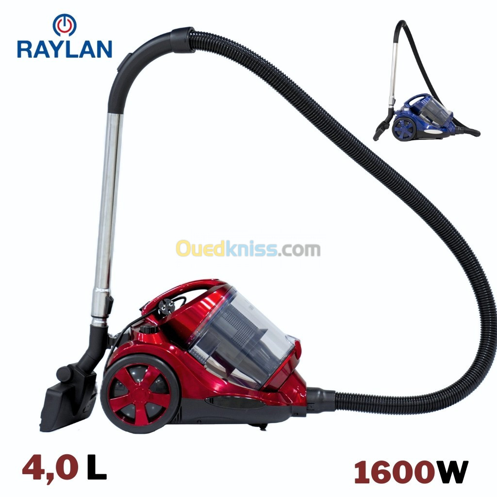 Aspirateur raylan 1600w Rouge