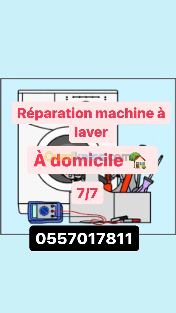 Reparations machine à laver 