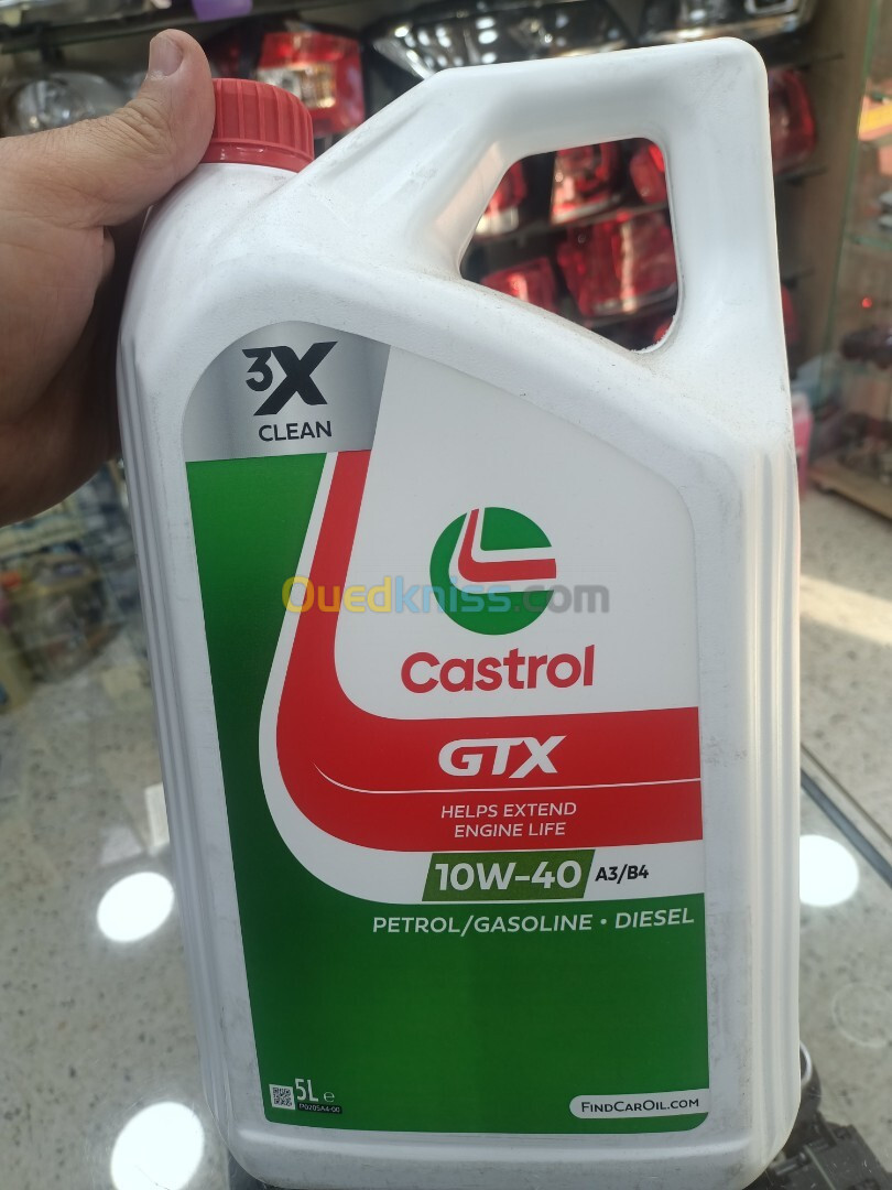 Huile castrol 5l 10w40 gtx