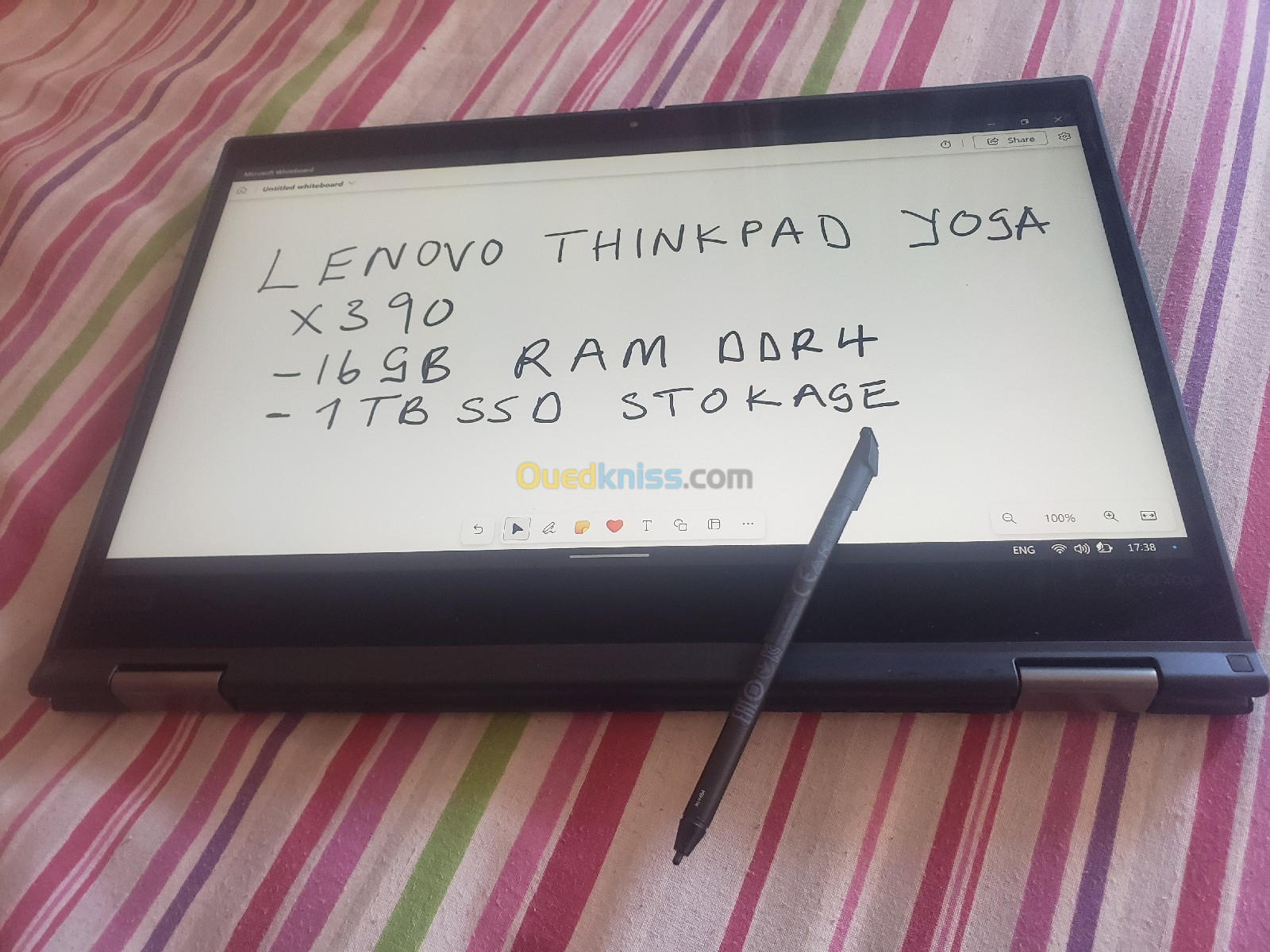 Lenovo Thinkpad yoga x390 tactile 