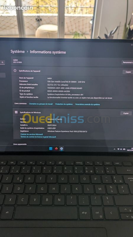 DELL XPS 15 I9 13TH 32G 1TB RTX 4070 TACTIL OLED