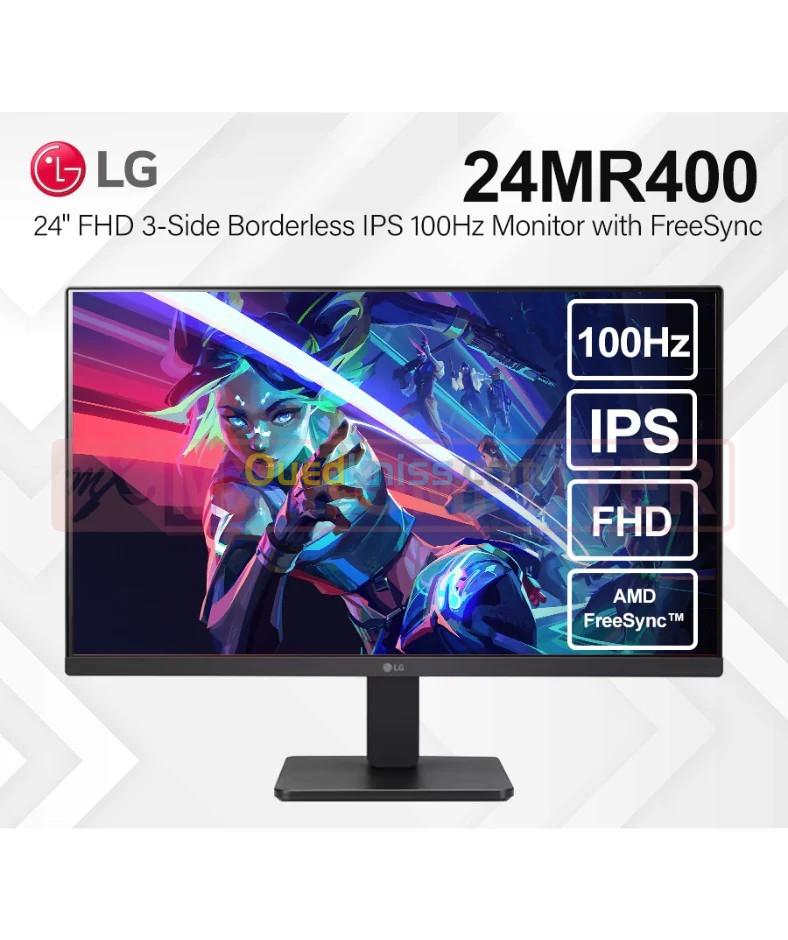 ECRAN LG 24MR400-B  - 24 pouces Full HD IPS, Connectivité HDMI et VGA, Réduction de la Lumière Bleue