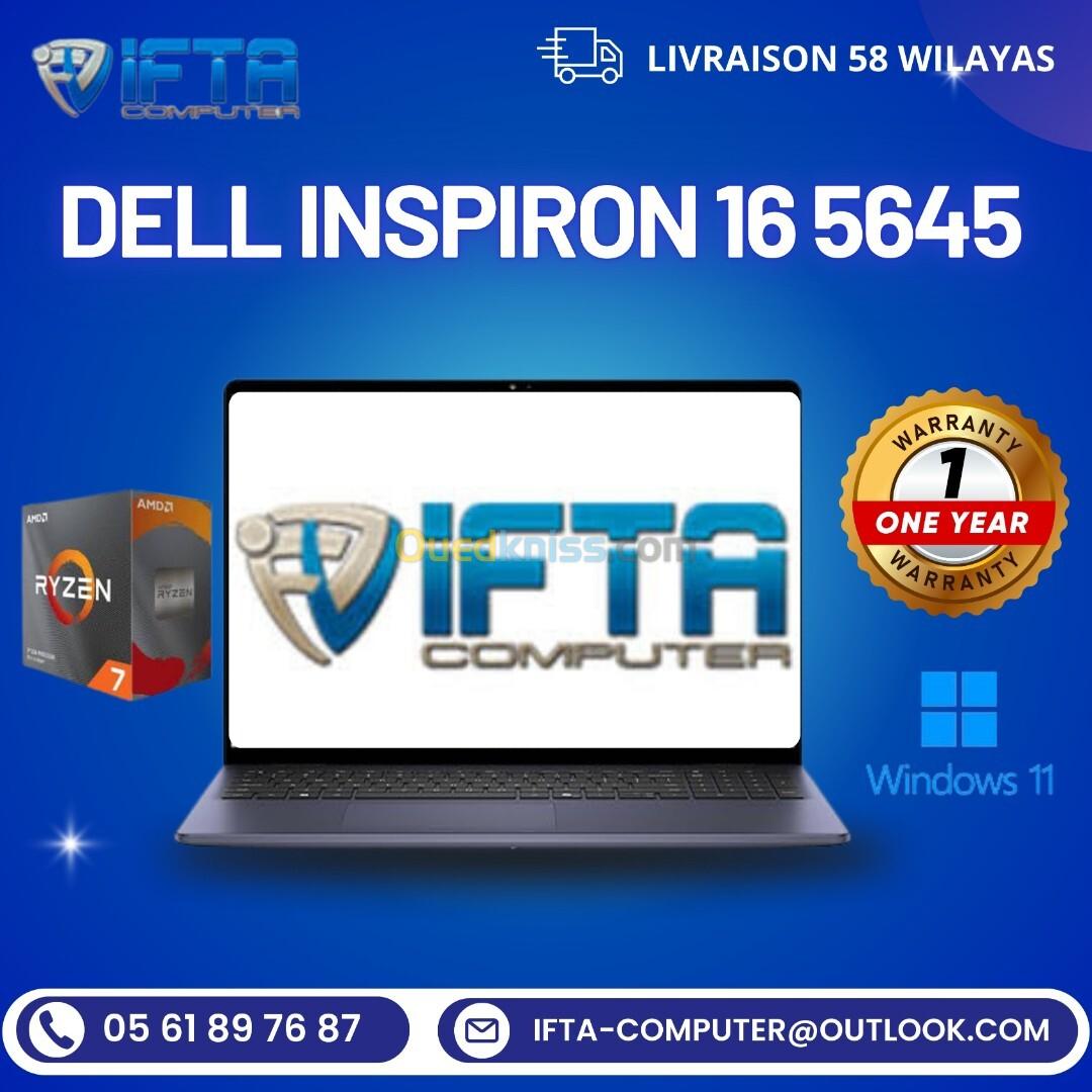 LAPTOP Dell Inspiron 5645 Laptop 16 FHD, AMD Ryzen 7-8840U, 16GB DDR5 RAM, 1TB SSD, Windows 11 Home