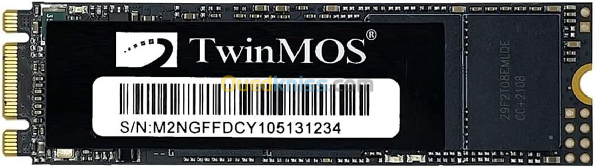 Disque Dur SSD TwinMOS NVMe M.2 1TB Vitesse Max jusqu'à 3600 Mo/s Lecture Et 3250 Mo/s Écriture 