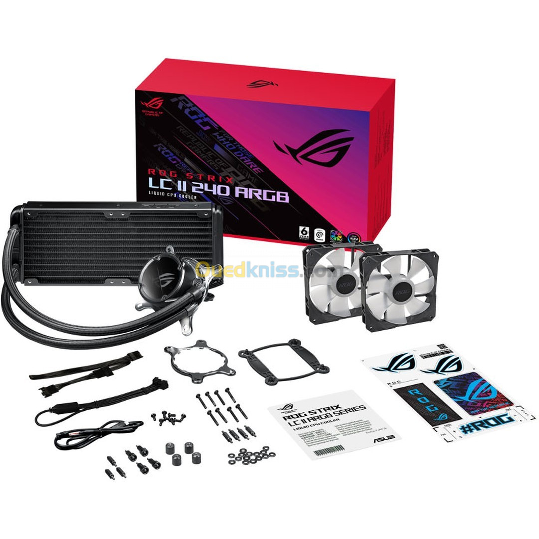 ventilateur asus rog strix lc ii 240 argb 