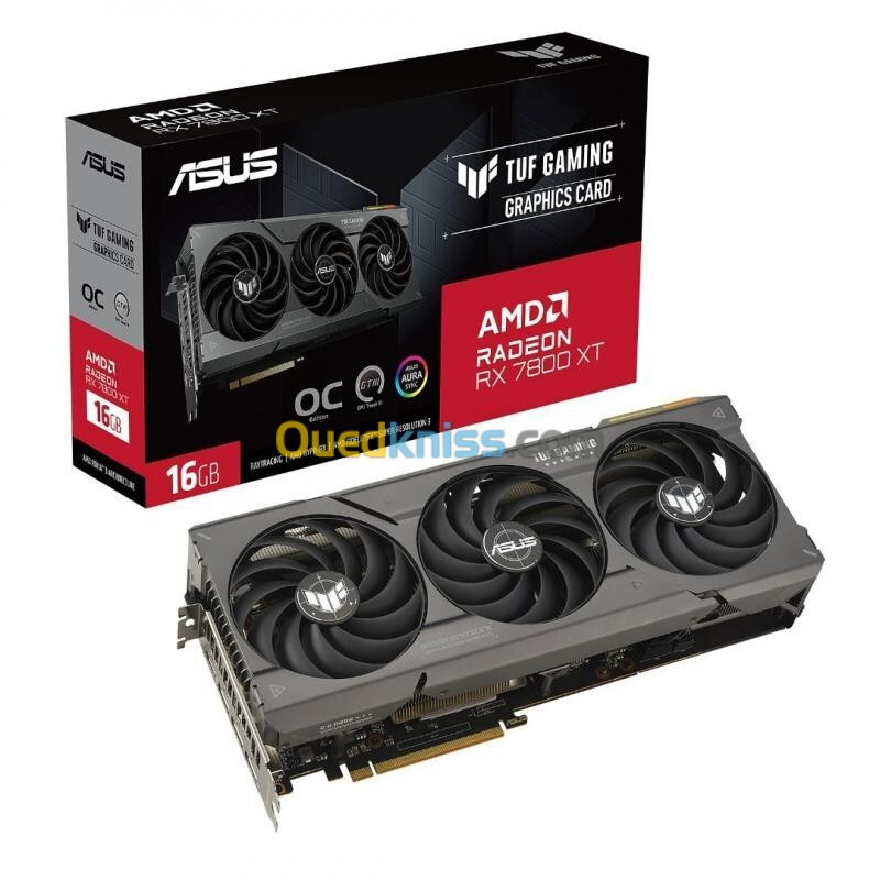  CARTE GRAPHIQUE ASUS TUF RX7800XT OC 16GO OG GAMING