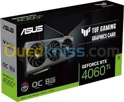 Carte Graphique ASUS TUF RTX 4060 Ti 8G Gaming