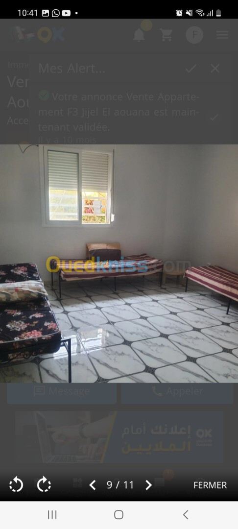 Vente Appartement F3 Jijel El aouana