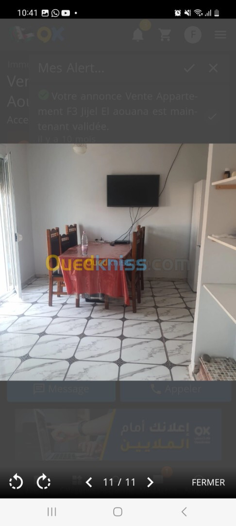 Vente Appartement F3 Jijel El aouana