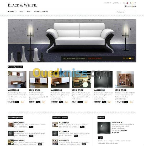 Site Web commercial (boutique)