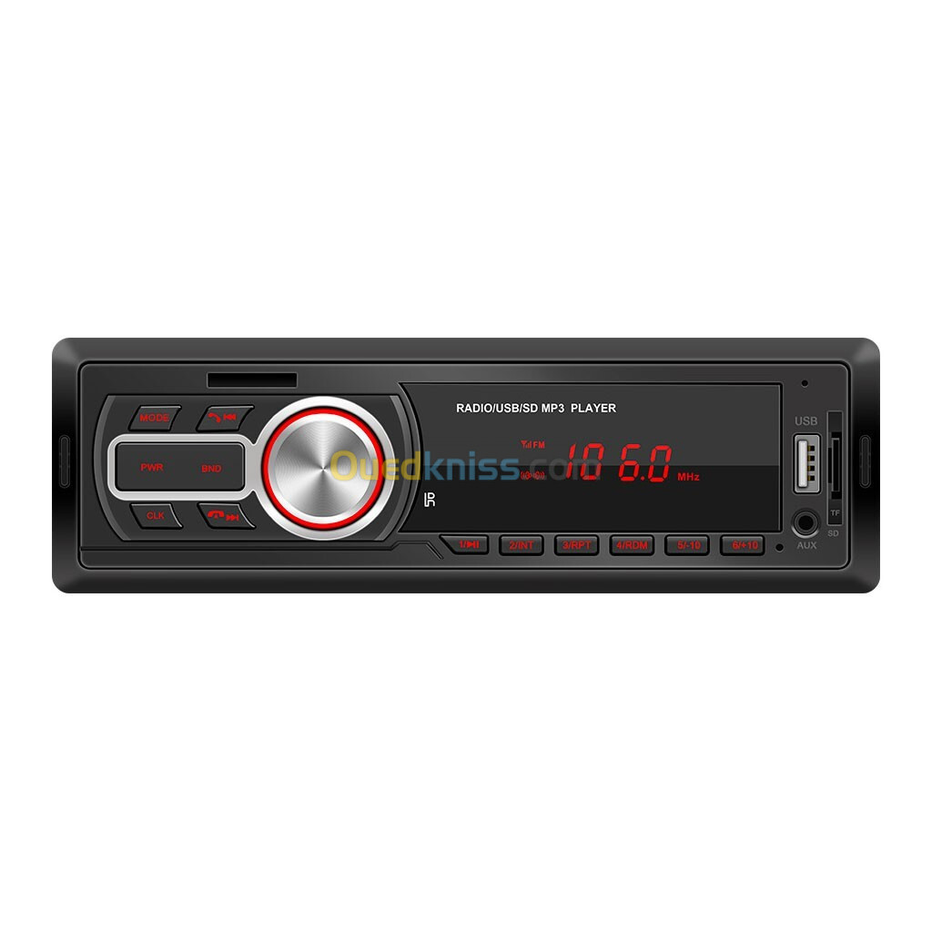 Poste Radio Bluetooth MultiMedia Avec Sortie USB/MicroSD/Aux Pour Voiture 2,100 DA 2,1