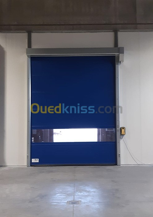 RIDEAU MÉTALLIQUE SUR MESURE /Porte Rapide/ Sectionnelle /Porte chambres froides isothermes 