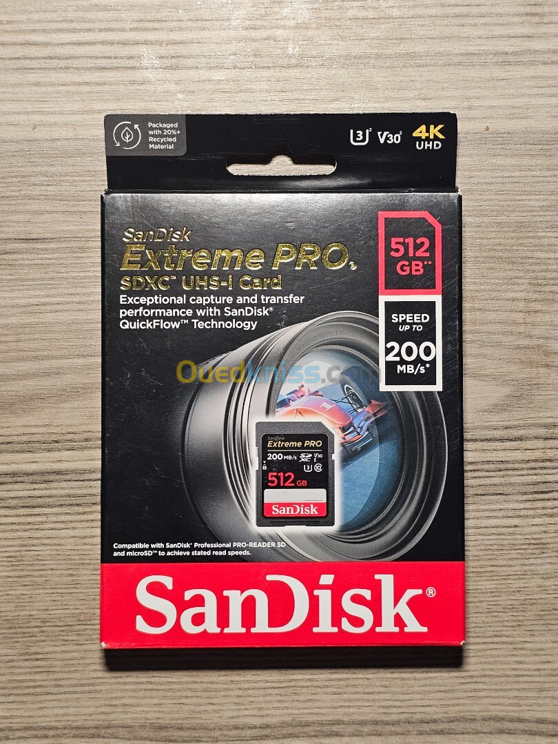 SanDisk 512 Go Extreme Pro UHS-I 200MB/S