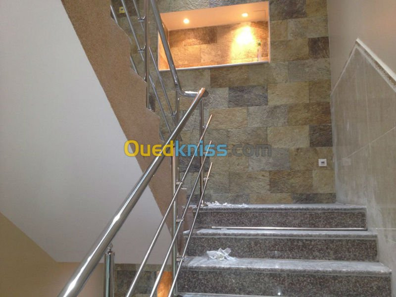 rampe d'escalier en inox 