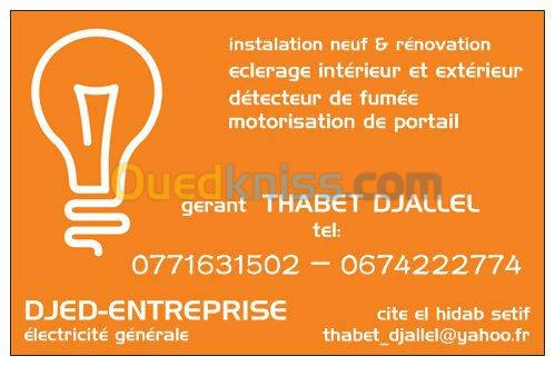 tout travaux d'electricite