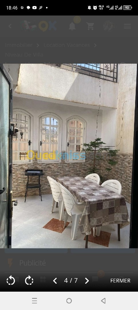 Location Niveau De Villa F3 Tlemcen Tlemcen