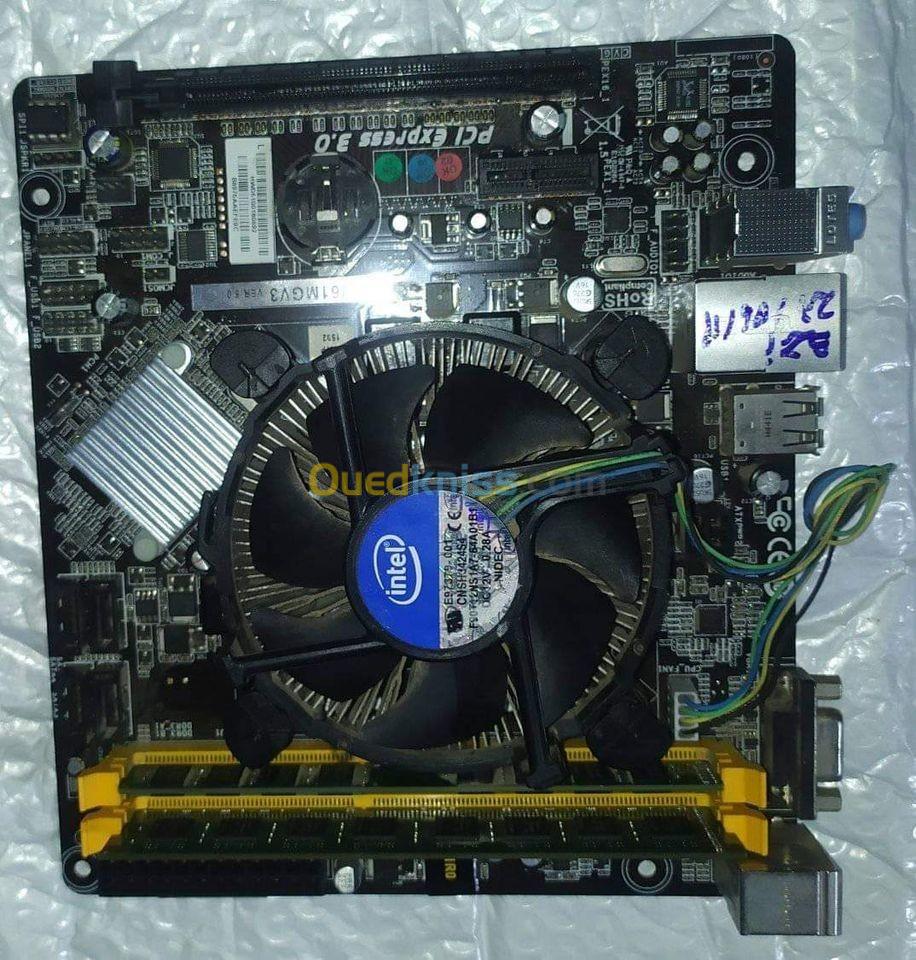 Carte mere h61m biostar + processeur i5 3eme 3470 + 16gb ram ddr3 